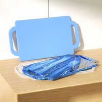 DIY Crystal Epoxy Resin Mold Tray with Handle Dining Table Tray Simple Large Square Tray Fruit Tea Cup Tray Silicone Mold