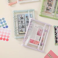 A5 Loose-Leaf Storage Transparent Card Album Pages Zipper Bags For Organizing Documents And Photos