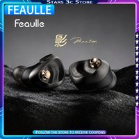 Feaulle Phantom Wired Hi-Fi Earphones Single Dynamic Driver with Rotary Tuning Knob High Performance Gaming Headphones Music