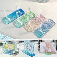 Useful Clear Acrylic Display Easels Rack Love and Deepspace Genshin Impact Honkai Star Rail Water Ripple Bracket Picture