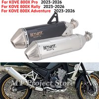 Slip On For Kove 800X 800 X Adventure Rally Pro 2023-2026 Motorcycle Espace Exhaust System Mid Link Pipe Muffler With DB Killer