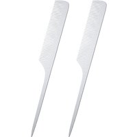 【Barber Professional Stainless Steel Hairdressing Comb Anti-static Men Haircut Clipper Ultra-thin Comb Salon Styling Tool】