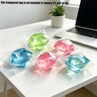 (HefengCL)Elastic Taba Crystal Diamond TPR Squishy, Cube Shape, Fun Squeeze Toy, Ideal Christmas Easter Birthday Party Gifts