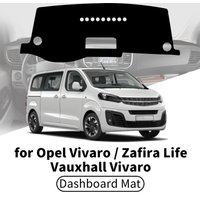 for Opel Vivaro Zafira Life 2019-2023 Vauxhall Vivaro Car Dashboard Cover Dashmat Sunshade Anti‑UV Anti‑Glare Dash Mat Interior