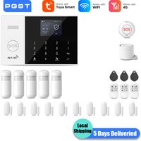 PGST 4G WLAN-Alarmsystem Sicherheitsschutz Smart Life Home Tuya Tür-Magnet-Bewegungssensor Alexa Alarm Sicherheitssystem-Set