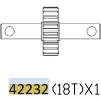 CROSSRC AT6 18T Transfer Gear (Double Out) 42232 (One) CS-91242232