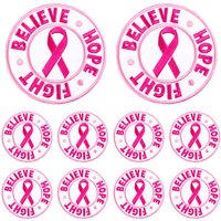 10PCS/lots Believe Hope Fight Patch Iron On Patches For Clothing DIY Cartoon Letter Patches On Clothes Jacket Jeans Sew Applique