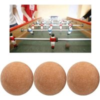 4 pcs of 36mm solid ground wood cork soccer ball soccer ball, baby foot fussball, desk soccer, babyfoot, triangulation shipping
