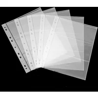 New Money Banknote Paper Money Album Page Collecting Holder Sleeves 3-slot Loose Leaf Sheet Album Protection for Stamps Currency