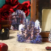 10Sheets PET Retro Gothic Handbook Sticker Castle Flower Gothic Flower Garden Material DIY Supplies Scrapbook 164*108mm