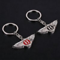 Creative 3D Metal Car Keyring Keychain Sports Key Chain For New Bentley Flying Spur Continental GT Bentayga Mulsanne Accessories
