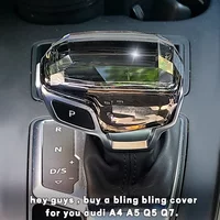 Modify crystal shift knob cover shifter cap gear stick for Audi A4 B9 A5 S5 Q5 Q7 RS4 RS5 RS Sline 2016-2022 tuning Accessories