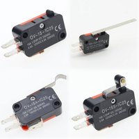 1/5pcs V-15 V-153 V-154 V-155 16A 250VAC SPDT Momentary Travel Limit Micro Switch 1NO1NC 3pin Lever Roller Microswitch