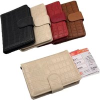 Fashion Travel Passport Wallet for Women, PU Leather Passport Cover Holder for Men ,Multiple Card Slots with ID Photo Windows