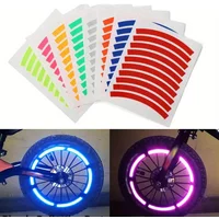 AliExpress NONE Colored Reflective Tire Stickers Wheel Decals for Kids Balance Bikes Bicycle Safety Accessories