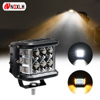 12LED Offroad Spot Flood Combo Work Light Bar LED for Car Truck Boat Tractor Spotlight Light Bar Car Headlights Fog Lamp