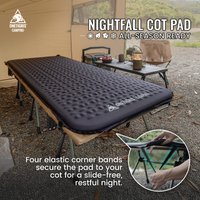 OneTigris NIGHTFALL Self-Inflating Cot Pad Memory Foam Foldable Sleeping Pad for Camping Cot Compact for Car Camping Overlanding image 4