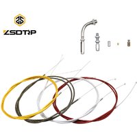ZSDTRP 190cm Motorcycle Throttle Cable Gas Brake Clutch Cable Repair Kit For CBR125 CRF230 KLX EXC NINJA Dirt Bike ATV Quad
