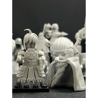 Fatestay Night 3D Printed Action Figure Building Blocks Game White Model Hand Altorilall Dragon 14+ Years Old Unisex