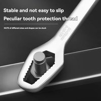 Universal Adjustable Torx Wrench 3-17mm Double-Headed Self-Tightening Glasses Wrench Board for Factory Hand Tools Spanner