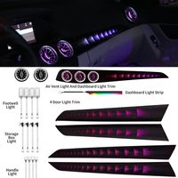 W204 Ambient Lighting Upgrade Kit for Mercedes-Benz C Class 2010 - 2014 Interior LED Light Trim Air Vent Accessories