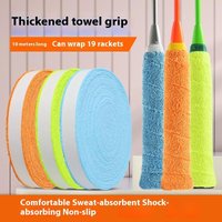 1Set 5m/10m Towel Glue Grip Badminton Tennis Racket Overgrips Tape Racket Grip Grip Non-slip Tape Band Sweat Badminton