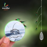 WEIHE Fly Fishing Micro String Hooks, 3 Hooks per Set, Lure Accessory Fishing Hooks