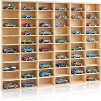 1pc Wooden Car Model Storage Box,Wooden Model Display Case for Bedroom, Living Room, Kitchen, Craft Storage Box and Organizer
