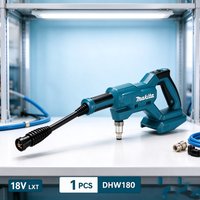 Original Makita Dhw180/18V Makita Battery Cordless High Pressure Washer 18V Portable Power Cleaner Wireless Water Spray Gun for Car Washing Garden Patio Outdoor Cleaning Compatible with Makita 18V Lxt