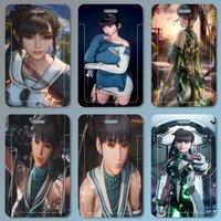 Stellar Blade Eve 07 Game ID Card Holder Lanyard Covers Women Men Work Permit Holder Students Kids Bus Cards Case