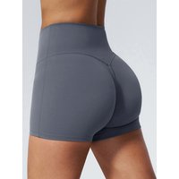 Women Sports Cycling Shorts Women Naked Feeling High Waist Yoga Shorts Push Up Fitness Leggings Tummy Control Yoga Slim Shorts