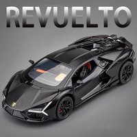1:32 Revuelto Sports Car Toy Models Alloy Diecast URUS Supercars Doors Opened Sound Light Pull Back Ornament Cars for Kids Gift