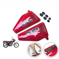 Motorcycle Plastic Body Covers of Battery Tool Side Panels for Honda Lifan Dayang Loncin CG125 CDI125 Right Left With Rubbers