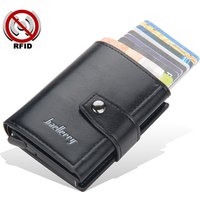 2023 Rfid blocage Protection hommes cartes portefeuilles moraillon petites cartes portefeuilles en cuir PU mince Mini portefeuille qualité mâle sacs à main