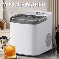 ZSW-ZB14 Bullet Ice Maker Small Fully Automatic Home Use Ice Maker Machine Transparent Resin Basin Easy Cleaning Ice Tray