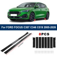 Extensions de jupes latérales sectionnelles de 2m pour FORD FOCUS C307 C346 C519 2005-2026 - Spoiler latéral de course, kit carrosserie modifié pour voiture