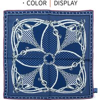 Equestrian Print Square Scarf Women 65x65cm Silk Wool Warm Winter Luxury Shawl