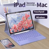 Magnetic Keyboard Case for IPad A16 11th Gen 2025 AIR 4 5 10.9 10TH Air 7 6 5 3 2 1TH 9.7 8 9 10.2 Pro 11 Trackpad Keyboard