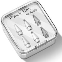 Pencil Tips For Apple Pencil Pro 1st 2nd 3rd Gen Double Layer 2B & HB & Thin Tip For Apple Pencil Nib, Enough For 4 Years of Use