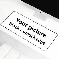 Custom Mousepad 900x400 1200x600 Anime Gaming Mouse pad xxl Black Lock edge / Unlock