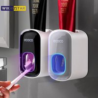 WIKHOSTAR distributeur automatique de dentifrice ensemble d'accessoires de salle de bain presse-dentifrice mural support de dentifrice