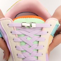New Cross Buckle Elastic Shoe Laces No Tie Shoelaces for Sneakers Flat Shoelace Kids Adult One Size Fits All Shoes Shoestrings