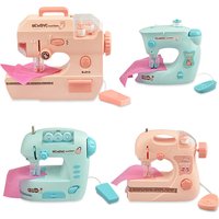 Electric Mini Sewing Machine Kids Toy Mini Furniture Toy Educational Toys DIY Creative Gifts Children Gift Pretend Play Games