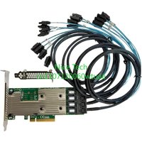 LSI 9305 16i SATA SAS HBA Controller 12Gb PCIe x8 IT Mode Host Bus Adapter with 4 Cables