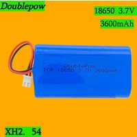 3.7V Lithium Battery Pack 3600mAh 18650 Rechargeable Battery Pack Amplifier Speaker Protection Board + XH-2P Plug