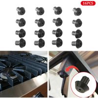 16PCS Gas Range Burner Grate Foot Compatible Stove Gas Stove Burner Foot Rubber Feet for Gas Stove Replacement Parts