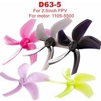 GEMFAN D63 2.5inch 63mm 5-Blade PC Propeller Aperture 1.5mm for RC FPV Racing Freestyle Tinywhoop Drone