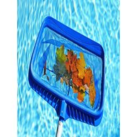 Swimming Pool Leaf Rake Large Capacity Deep Bag Thickened Frame Pool Skimmer NetWith Detachable Handle