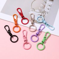 1pc Colorful Spring Keychain Cute Key Ring Holder Carabiner Buckle For DIY Jewelry Accessories Bag Pendant Gift