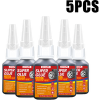 Super glue, tire glue, black strong bonding, 20ml, three-second initial solid quick repair suitable for plastic and rubber.
